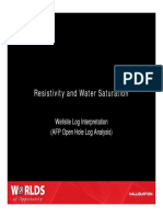 3 - Resistivity and Water Saturation