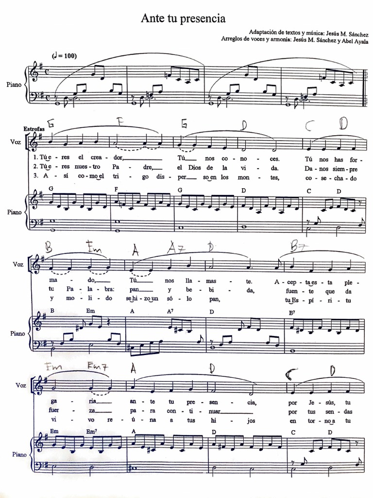 Ante Tu Presencia Pdf Pdf