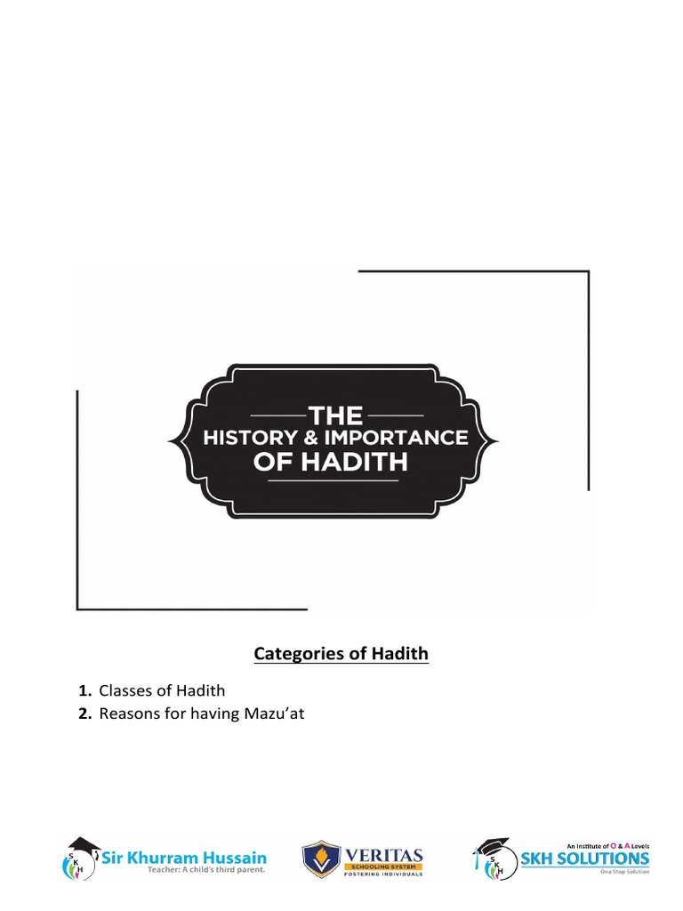 classes-of-hadith-or-categories-of-hadith-pdf-hadith-islamic-branches