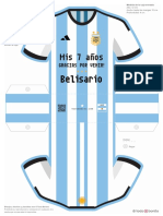 Seleccion Argentina Caja Forma Camiseta TEXTO EDITABLE PDF
