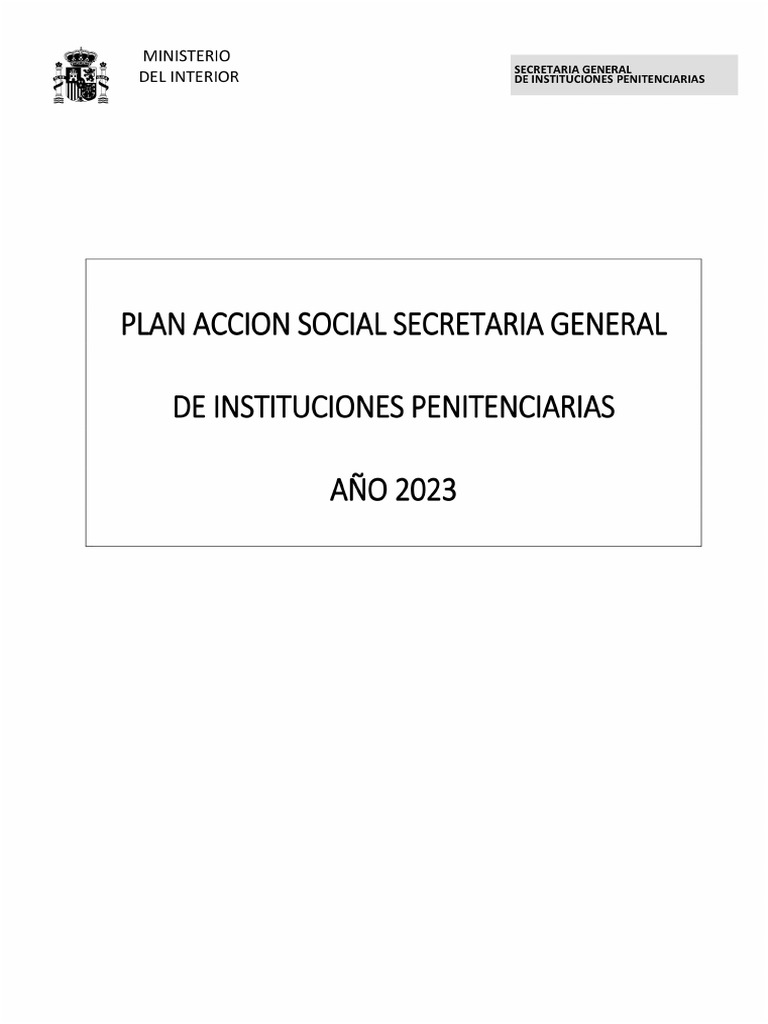 3-Plan Acción Social 2023 Iipp PDF | PDF