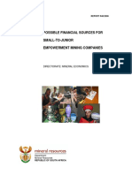 R40-2006 Possible Financial Sources For Small-To-Junior Mining Companies in SA