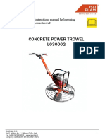 Concrete Power Trowel Manual