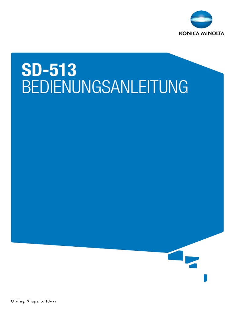 SD 513 - Users Guide - de - 2 1 1 PDF | PDF