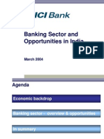Banking Sector and Opportunities in Indiar
