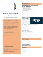 Robin de Clerck CV