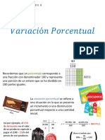 Variación Porcentual