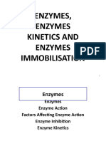Enzymes, Enzymes Kinetics and Enzymes Immobilisation