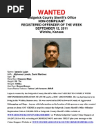 Registered Offender of the Week September 12 2011