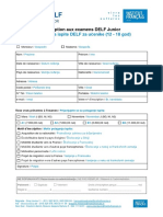 DELF-formulaire Junior PDF