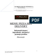 Pizza Hut Delivery Informatii Despre Ingrediente Alergeni Gramaje Produse