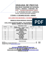 Prog Provas 1 Etapa CWB 2023