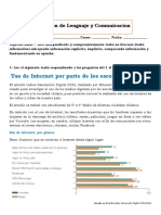 Prueba de Lenguaje 10 de Mayo