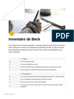 Inventaire de Beck