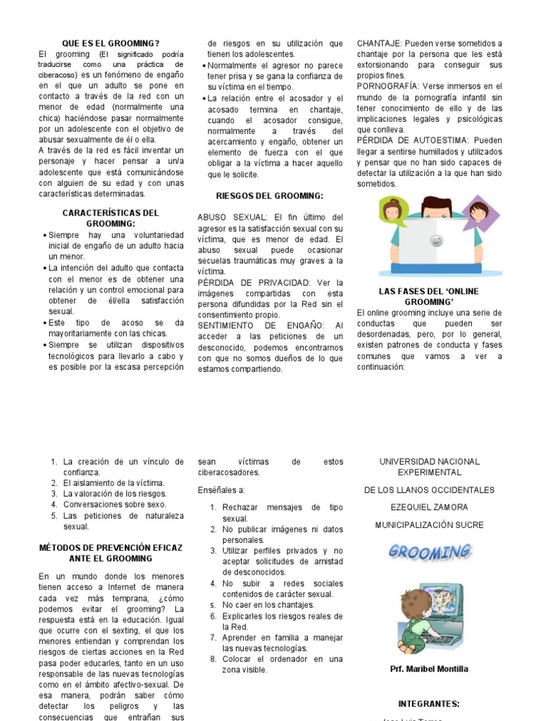 Que Es El Grooming PDF Abuso sexual Acoso cibernético
