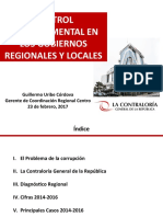 Control gubernamental en regiones y municipios