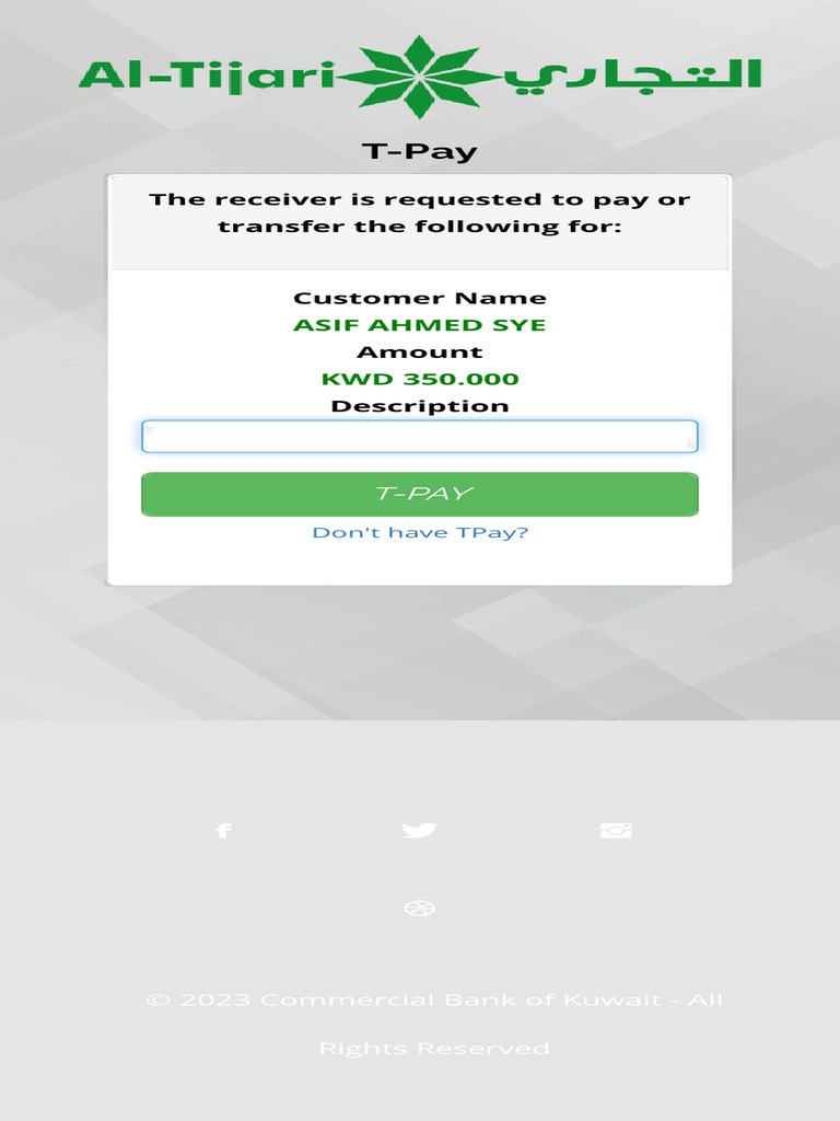 Commercial Bank of Kuwait QR Payment PDF