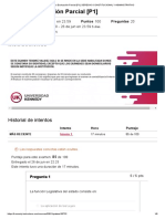 Primera Evaluación Parcial (P1) - DERECHO CONSTITUCIONAL Y ADMINISTRATIVO