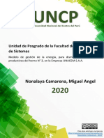 Modelo de gestión de energía para reducir costos en horno UNACEM