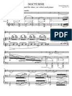 HOLBROKE NOCTURNE - Op 57 - No1 - Transcripted For Soprano or Alto Saxophone