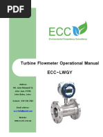 Liquid Turbine Flowmeter Manual | PDF | Flow Measurement | Power Supply