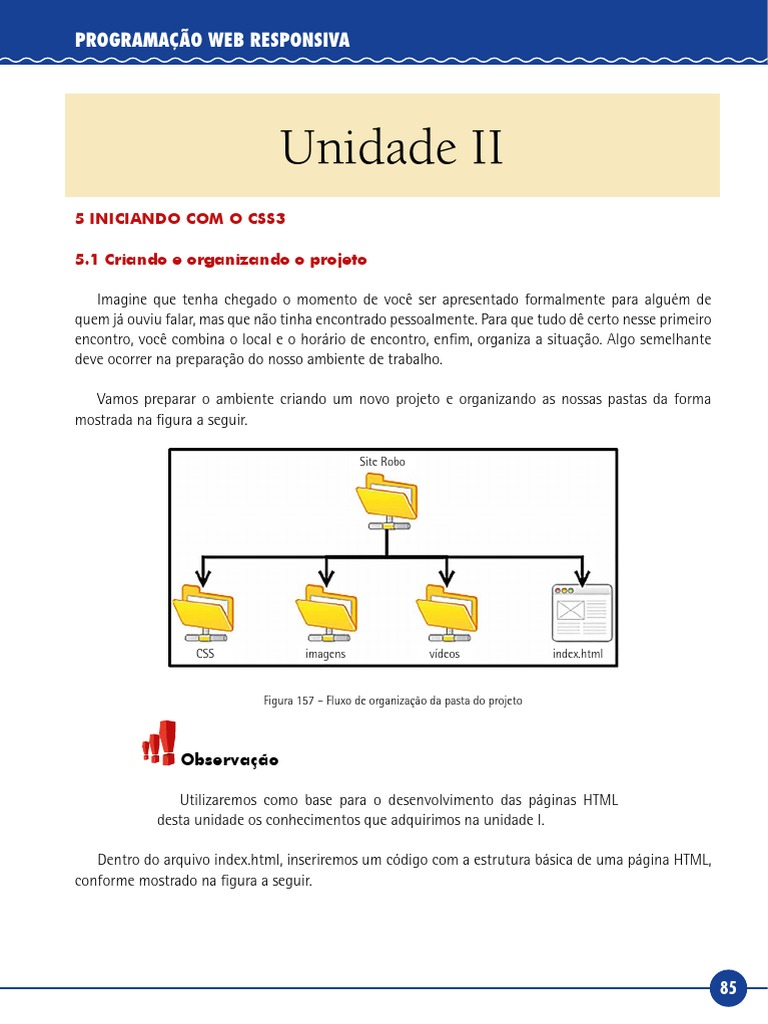 Criando arquivo index.html e CSS | PDF | Html | Rede mundial de ...