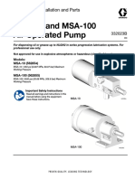 MSA-10 and MSA-100 Air Operated Pump: Instruction - Installation and Parts