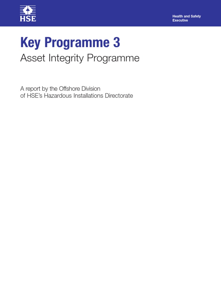 Offshore Asset Integrity Report 2004-2007 | PDF | Reliability ...