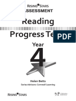 Reading Progress Tests Year 4 Autumn 1
