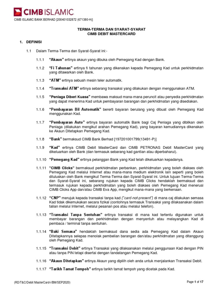 Debit Mastercard | PDF