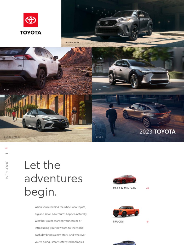 Full Line Brochure | PDF | Toyota | Hybrid Vehicle
