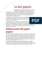 Historia Del Papiro