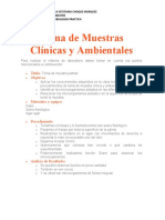 Toma de Muestras Clínicas y Ambientales