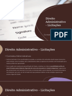 Direito Administrativo - Leis de Licitação