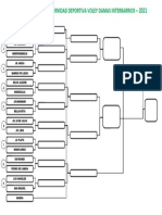 Fixture Interbarrios Voley