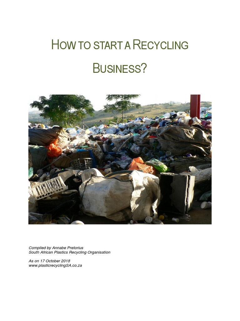 How To Start A Plastics Recycling Business PDF Polyvinyl Chloride
