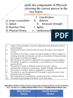 Physical fitness test components guide