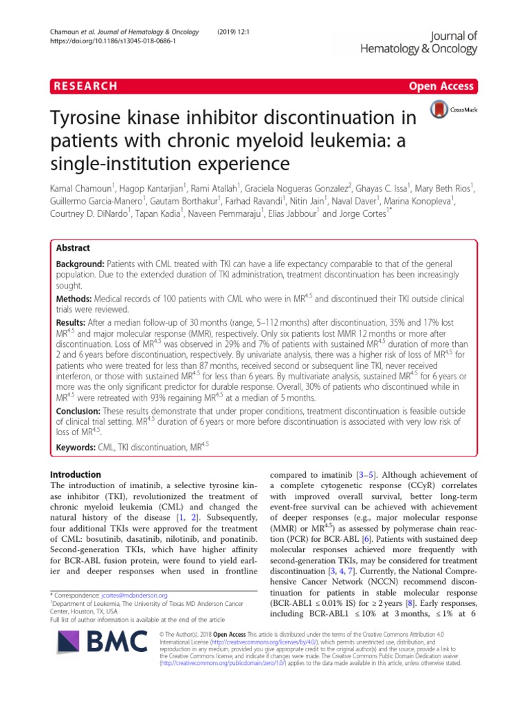 Tyrosine Kinase Inhibitor PDF | PDF | Clinical Medicine | Diseases And ...