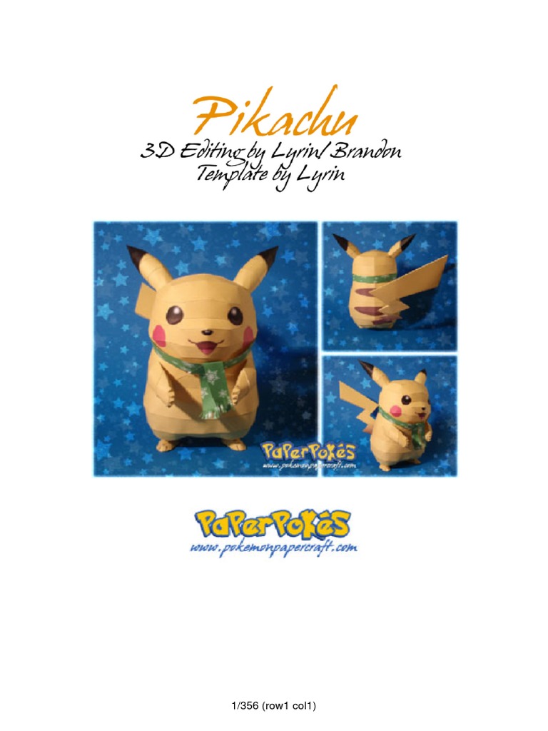 Pikachu A4 | PDF