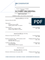 Conductors Orchestra Program - SP2023