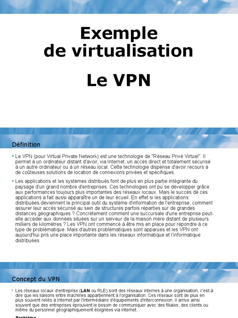 03 Exemple VPN PDF Réseau privé virtuel l Internet 03 Exemple VPN PDF Réseau privé virtuel l Internet
