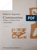 Esposito, Roberto - Communitas - Extracto PDF
