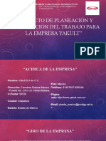 Proyecto de Planeación y Organización Del Trabajo