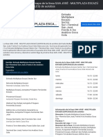Horario de La Línea SAN JOSÉ - MULTIPLAZA ESCAZÚ