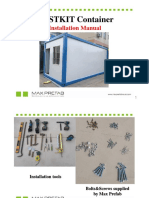 MAX PREFAB FASTKIT Container Installation Manual With Roof Frame PDF