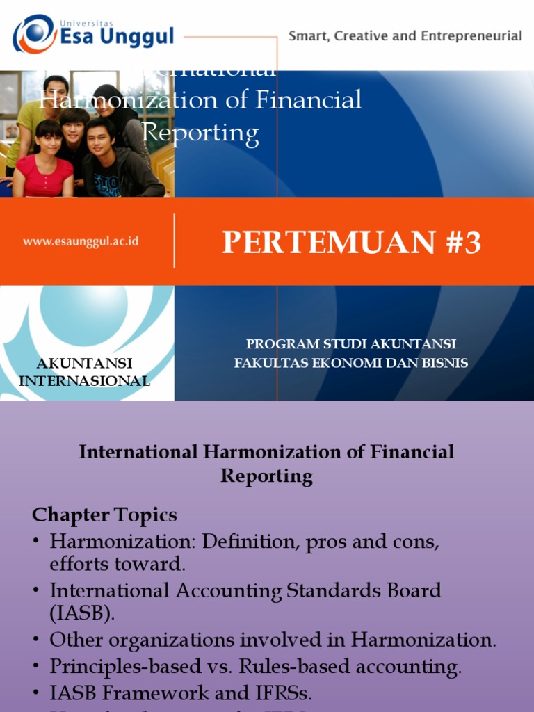 Akuntansi Internasional Pertemuan 3 International Harmonization of