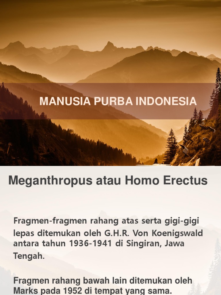 manusia purba indonesia | PDF