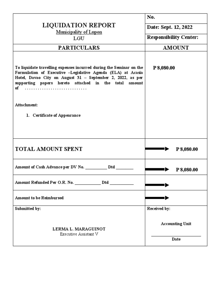 Liquidation Report PCL PDF