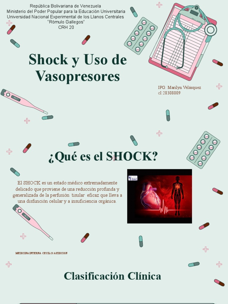 Clasificación y Tratamiento del Shock | PDF | Septicemia | Infarto de ...