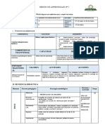 Esquema de Sesión de Aprendizaje 2 - 2023